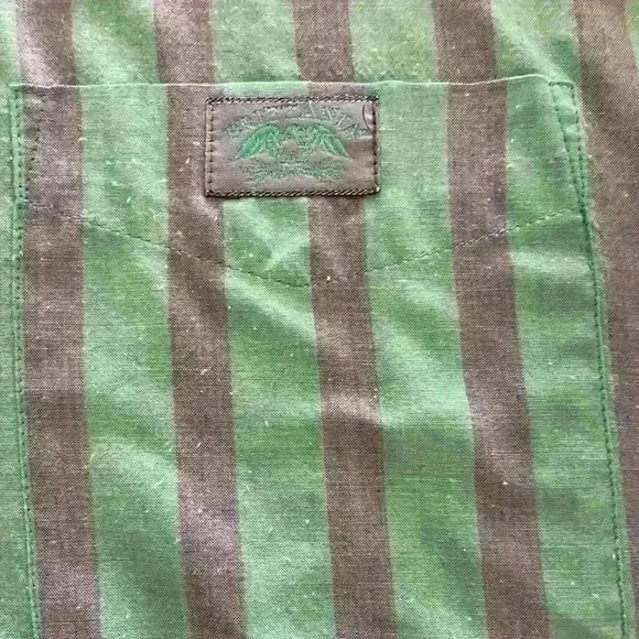 Britannia, button front stripe shirt. Size large. - Picture 5 of 5
